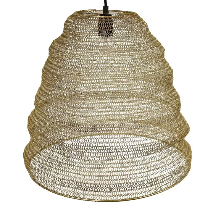 Φωτιστικό Κρεμαστό ArteLibre Χρυσό Μέταλλο 43x43x40cm