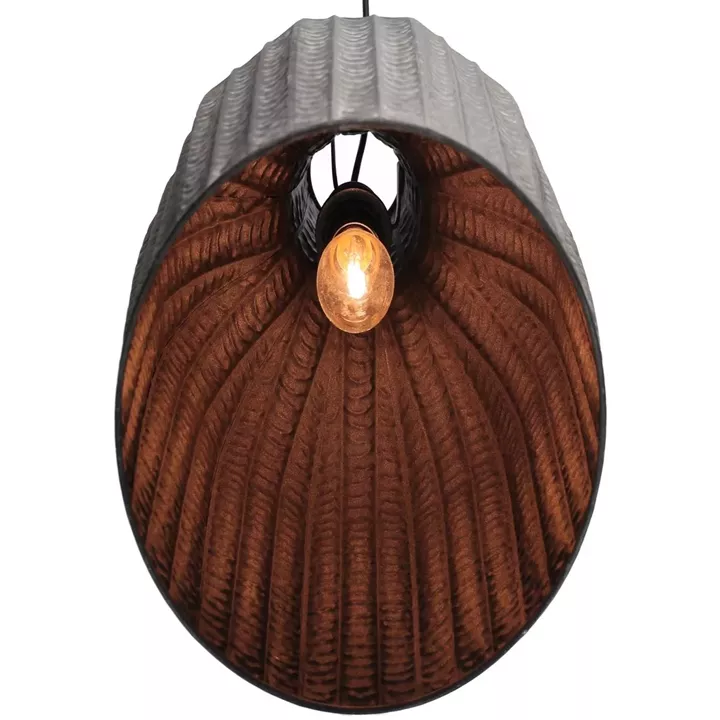 Φωτιστικό Κρεμαστό ArteLibre Μαύρο Μέταλλο 28.5x28.5x37cm