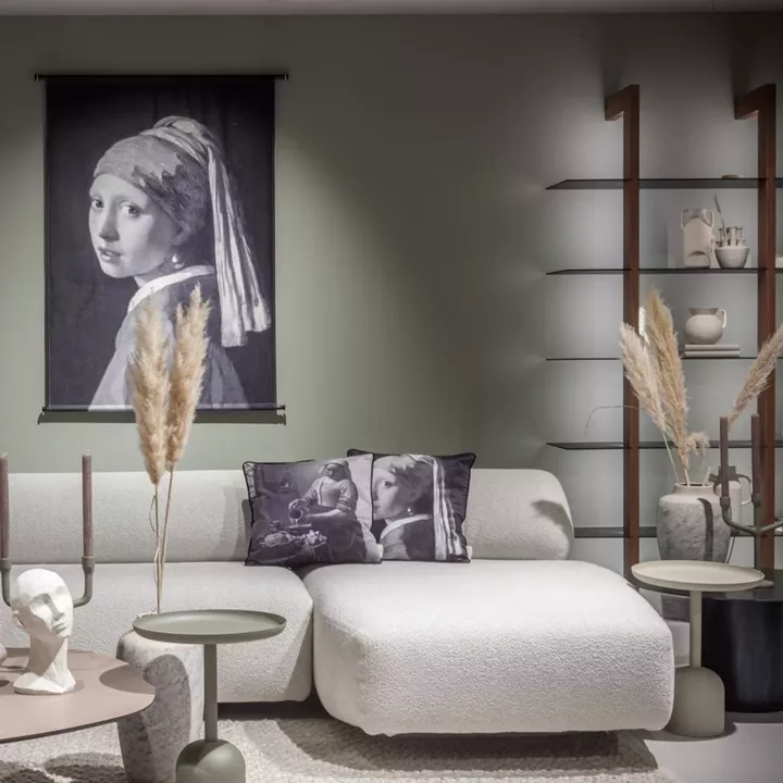 Τραπεζάκι ArteLibre Ιβουάρ Μέταλλο 37x37x46.5cm