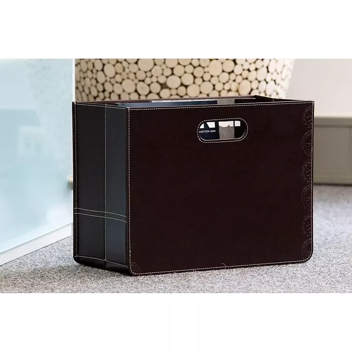 Θήκη Για Περιοδικά ArteLibre Καφέ Δερματίνη/Ύφασμα 19x40x30cm