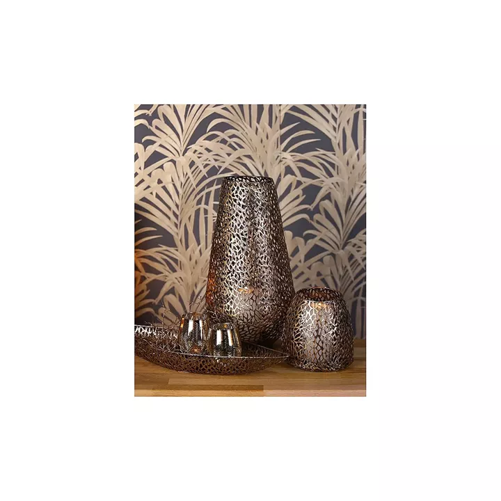 Βάζο ArteLibre Αντικέ Χρυσό Μέταλλο 19x58x7cm