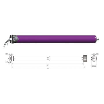 Profelmnet Μοτέρ για Έλεγχο Ρολών PN45R-50N