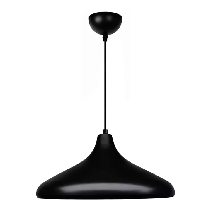 Φωτιστικό οροφής Lela Megapap E27 μεταλλικό μονόφωτο χρώμα μαύρο Ø31x100εκ.