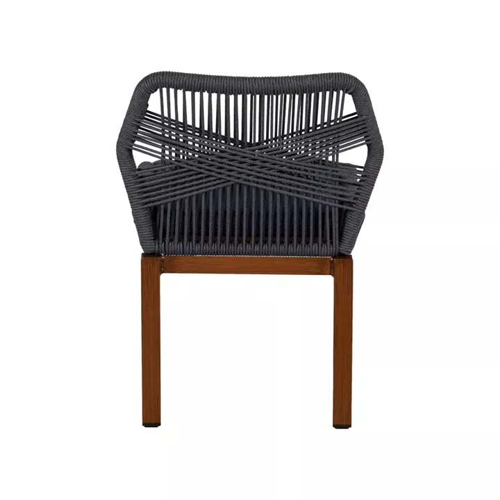 Καρέκλα Κήπου ArteLibre LISBON Μπλε/Μπαμπού Αλουμίνιο/Ύφασμα 50x58x77cm