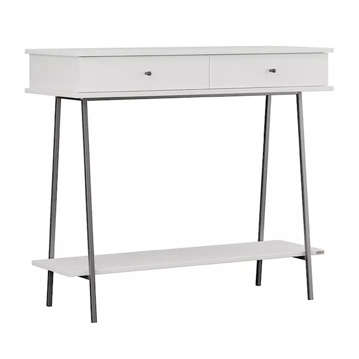 Κονσόλα Elite Megapap χρώμα λευκό του πάγου 100x40x88εκ.