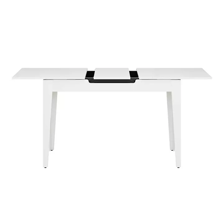 Τραπέζι Trendline Megapap επεκτεινόμενο χρώμα λευκό 120/150x70x75εκ.