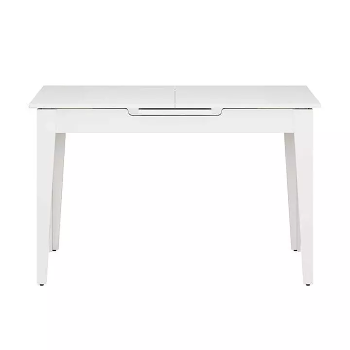 Τραπέζι Trendline Megapap επεκτεινόμενο χρώμα λευκό 120/150x70x75εκ.