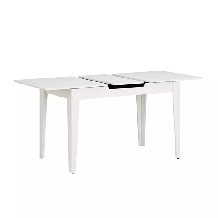 Τραπέζι Trendline Megapap επεκτεινόμενο χρώμα λευκό 120/150x70x75εκ.