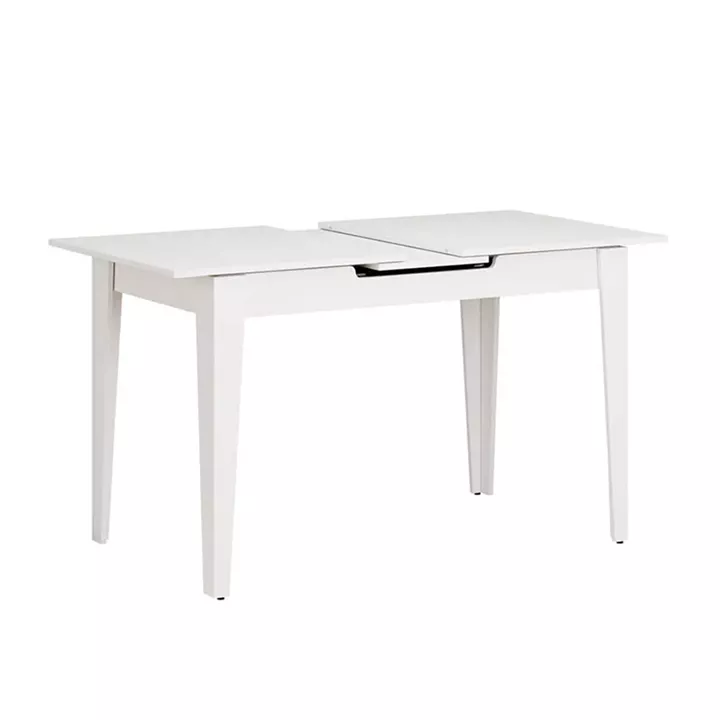 Τραπέζι Trendline Megapap επεκτεινόμενο χρώμα λευκό 120/150x70x75εκ.