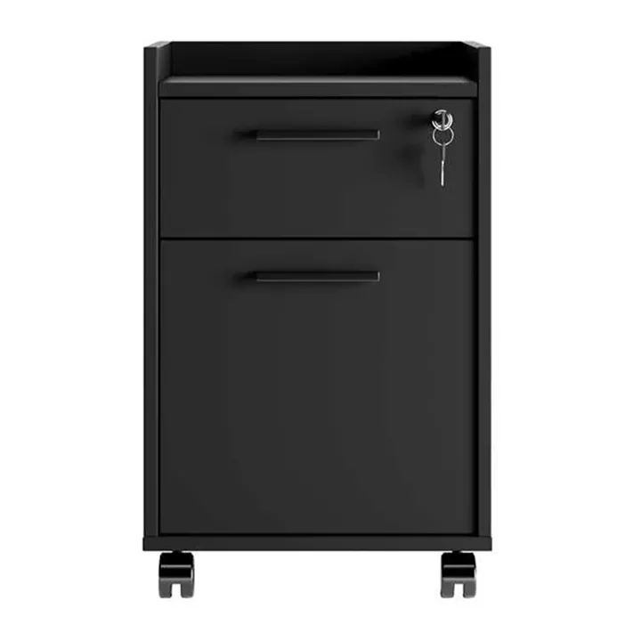 Συρταριέρα γραφείου Gamer Megapap τροχήλατη με κλειδαριά χρώμα μαύρο 40x40x56εκ.