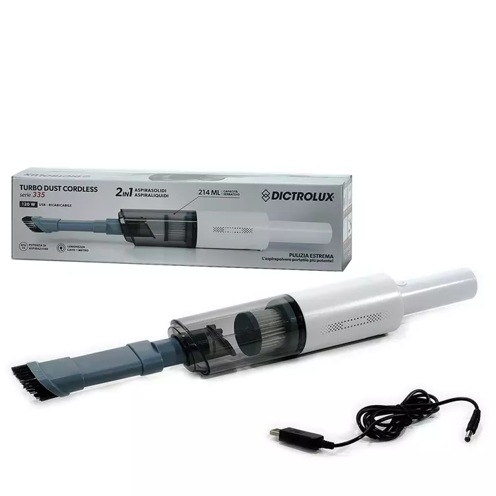 Σκουπάκι Turbo Dust Cordless USB 125W 2 Σε 1