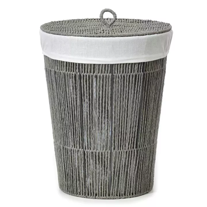 Καλάθι Απλύτων Γκρι Φ37cm