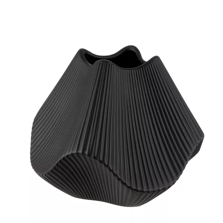  Βάζο Κεραμικό Μαύρο 22X22X19Cm 22X22X19Cm