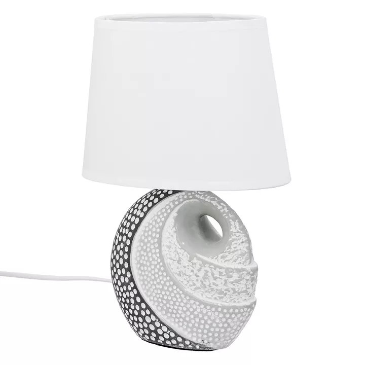 Επιτραπέζιο φωτιστικό Στρογγυλό Κεραμικό Γκρι Λευκό 2 Ποικιλία 20X12X29Cm 20X12X29Cm