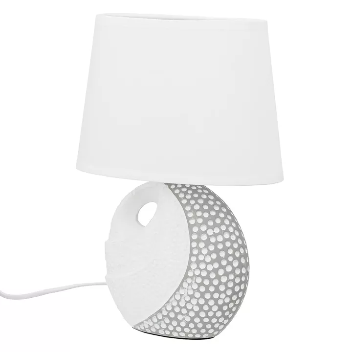 Επιτραπέζιο φωτιστικό Στρογγυλό Κεραμικό Γκρι Λευκό 2 Ποικιλία 20X12X29Cm 20X12X29Cm