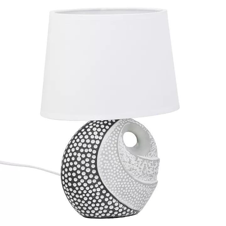 Επιτραπέζιο φωτιστικό Στρογγυλό Κεραμικό Γκρι Λευκό 2 Ποικιλία 20X12X29Cm 20X12X29Cm