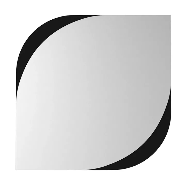 Καθρέπτης τοίχου Lava Μegapap χρώμα μαύρο 70x2,2x70εκ.