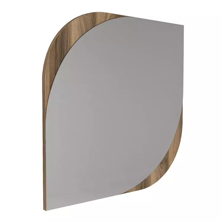 Καθρέπτης τοίχου Lava Μegapap χρώμα καρυδί 70x2,2x70εκ.