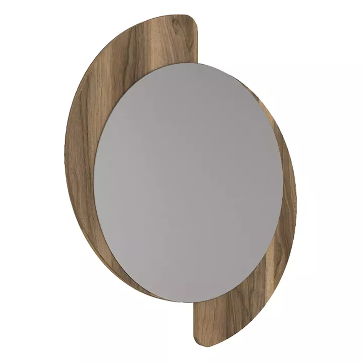 Καθρέπτης τοίχου Sevilla Μegapap χρώμα καρυδί 59,2x2,2x69εκ.