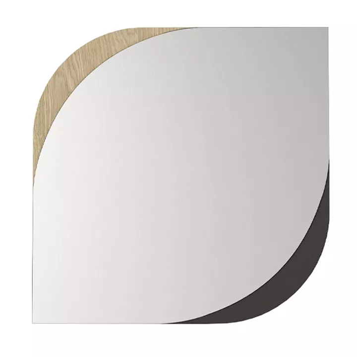 Καθρέπτης τοίχου Lava Μegapap χρώμα rota oak - ανθρακί 70x2,2x70εκ.