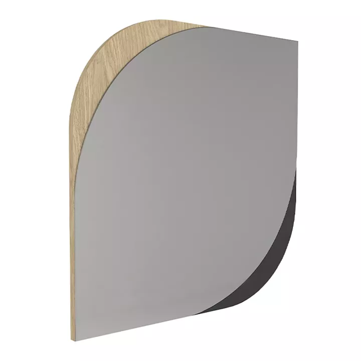 Καθρέπτης τοίχου Lava Μegapap χρώμα rota oak - ανθρακί 70x2,2x70εκ.