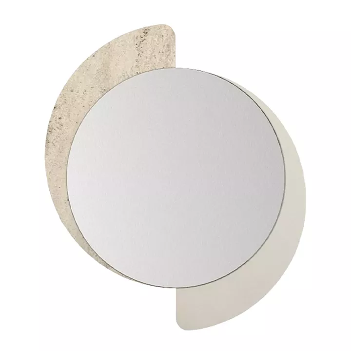 Καθρέπτης τοίχου Sevilla Μegapap χρώμα sandstone - travertine 59,2x2,2x69εκ.