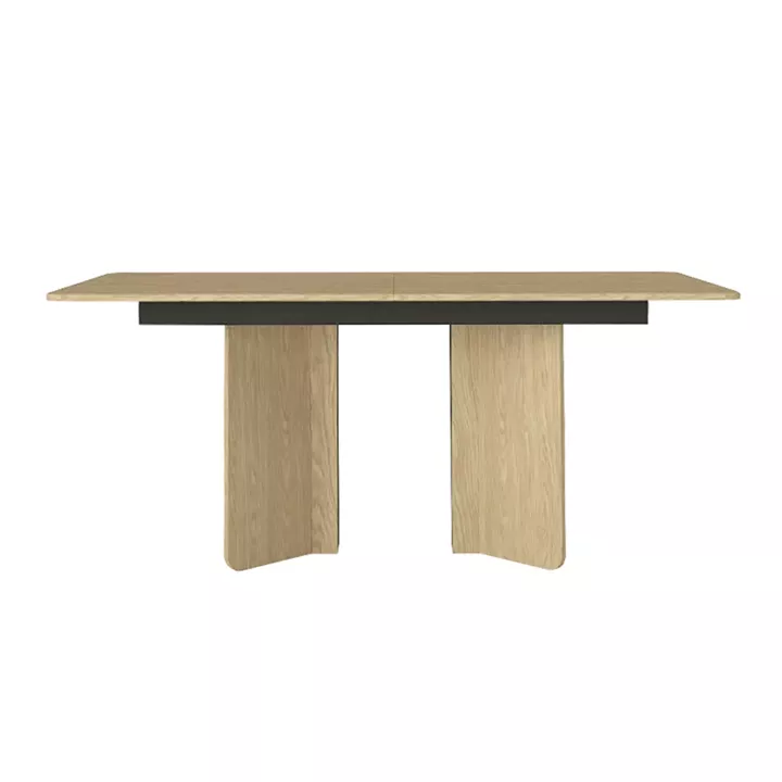 Τραπέζι Lava Megapap χρώμα rota oak - ανθρακί 180x90x76,8εκ.