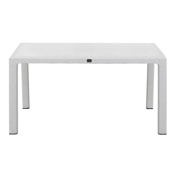 Τραπέζι πολυπροπυλενίου Kalan Megapap χρώμα λευκό 150x90x75εκ.