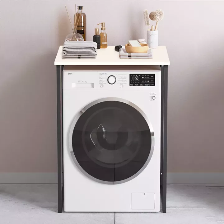 Έπιπλο πλυντηρίου Doyle Megapap χρώμα λευκό 67x60x92,8εκ.