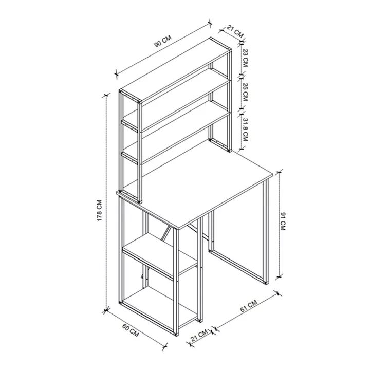 Έπιπλο πλυντηρίου Berkus Megapap χρώμα pine oak 90x60x178εκ.