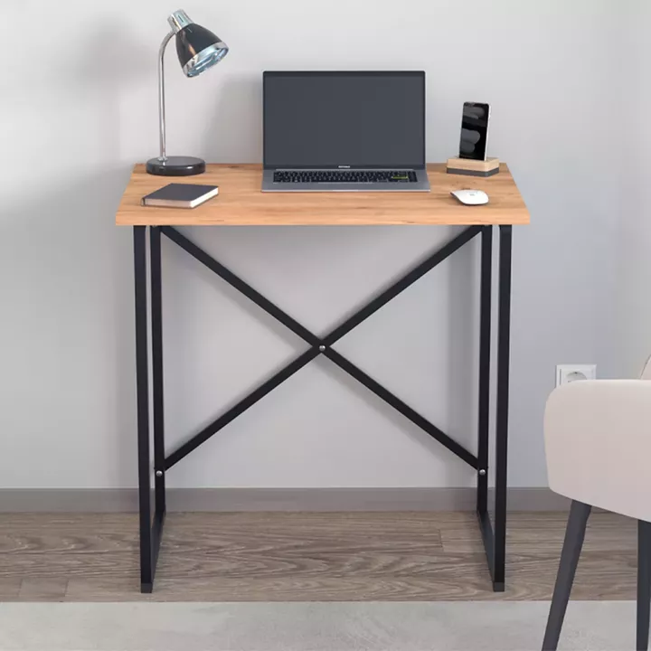 Γραφείο εργασίας Verne Megapap χρώμα pine oak 75x52x73,8εκ.