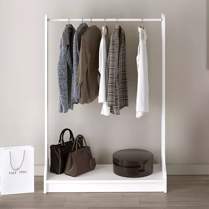 Έπιπλο εισόδου Belgum Megapap χρώμα λευκό 87,3x35x128εκ.