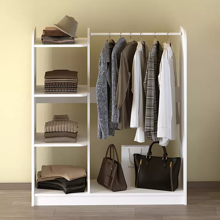 Έπιπλο εισόδου Rozesme Megapap χρώμα λευκό 120x40x135εκ.