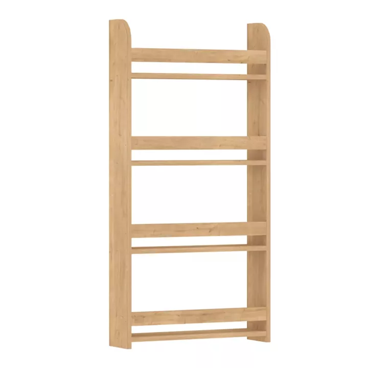 Επιτοίχια βιβλιοθήκη - ραφιέρα Montessori Megapap χρώμα sapphire oak 60x15x120εκ.