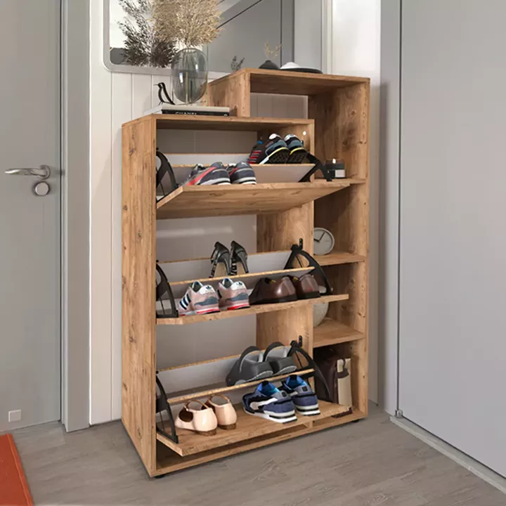 Παπουτσοθήκη Lego Megapap χρώμα pine oak 90x32x143εκ.