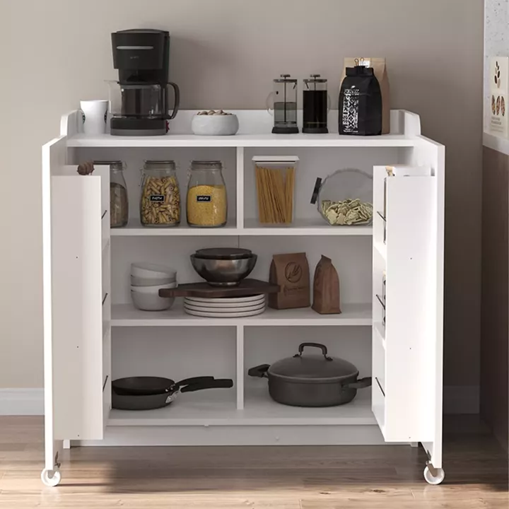 Ντουλάπι κουζίνας - μπάνιου Altay I Megapap χρώμα λευκό 97,8x44,1x91,5εκ.