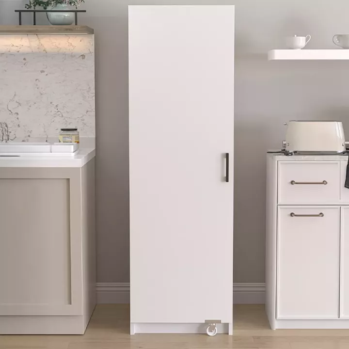 Ντουλάπι κουζίνας - μπάνιου Altay Megapap χρώμα λευκό 48,9x44,1x155,5εκ.