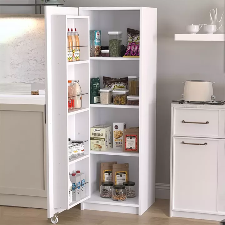 Ντουλάπι κουζίνας - μπάνιου Altay Megapap χρώμα λευκό 48,9x44,1x155,5εκ.