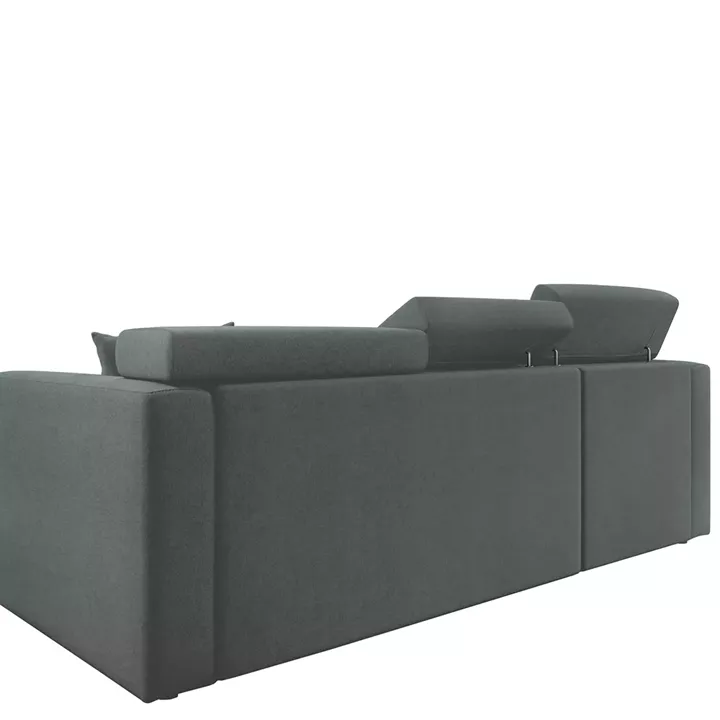 Καναπές Γωνιακός ArteLibre Αριστερή Γωνία AUDREY Ανοιχτό Γκρι 243x174x80/91cm