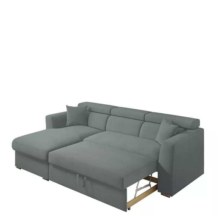 Καναπές Γωνιακός ArteLibre Αριστερή Γωνία AUDREY Ανοιχτό Γκρι 243x174x80/91cm