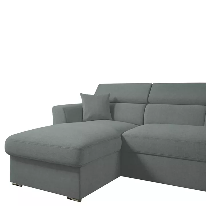 Καναπές Γωνιακός ArteLibre Αριστερή Γωνία AUDREY Ανοιχτό Γκρι 243x174x80/91cm