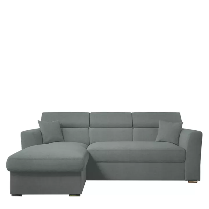 Καναπές Γωνιακός ArteLibre Αριστερή Γωνία AUDREY Ανοιχτό Γκρι 243x174x80/91cm