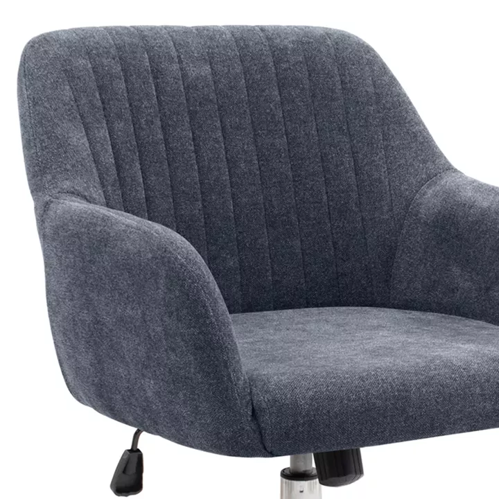 Καρέκλα γραφείου Lana Megapap υφασμάτινη χρώμα ανθρακί 61x61x80/90εκ.