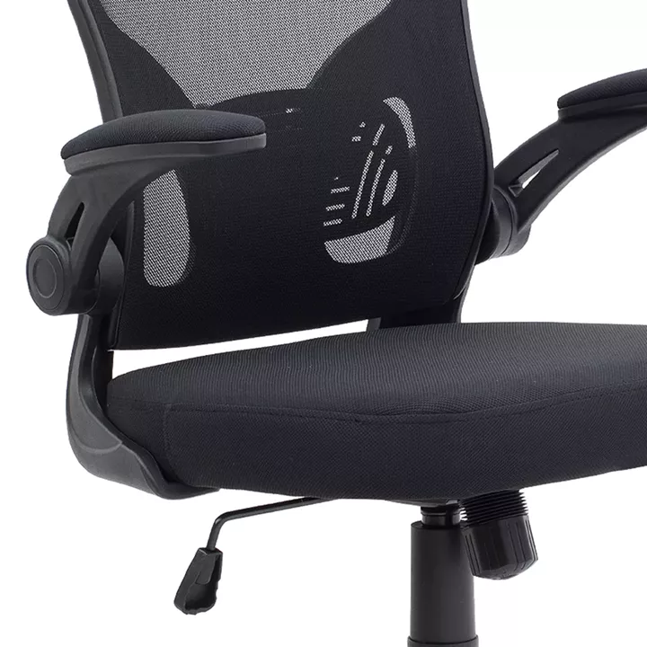 Καρέκλα γραφείου διευθυντική Falcon Megapap με ύφασμα Mesh χρώμα μαύρο 68x65x119/129εκ.