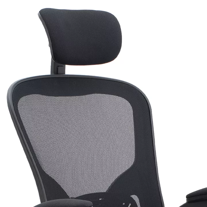 Καρέκλα γραφείου διευθυντική Falcon Megapap με ύφασμα Mesh χρώμα μαύρο 68x65x119/129εκ.