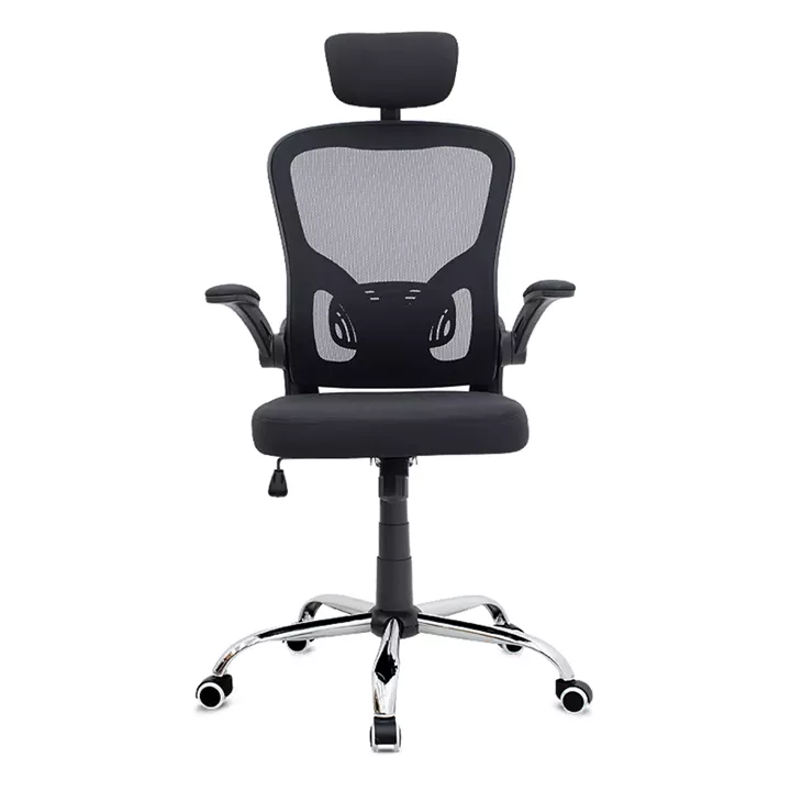 Καρέκλα γραφείου διευθυντική Falcon Megapap με ύφασμα Mesh χρώμα μαύρο 68x65x119/129εκ.