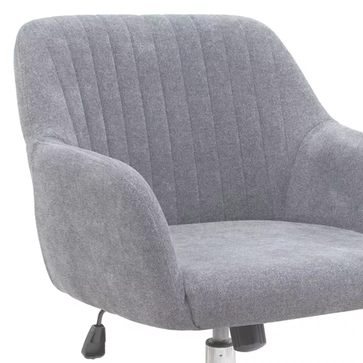 Καρέκλα γραφείου Lana Megapap υφασμάτινη χρώμα γκρι 61x61x80/90εκ.