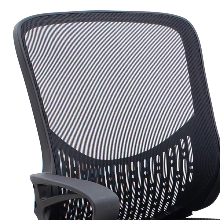 Καρέκλα γραφείου Freda Megapap με ύφασμα Mesh χρώμα μαύρο 65x65x90/100εκ.