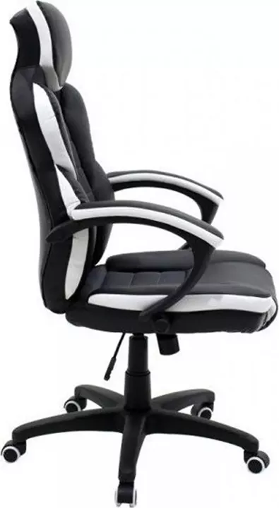 Καρέκλα Γραφείου ArteLibre Gaming ΚΛΕΟΝΙΚΗ Μαύρο/Λευκό 65x72x118-126cm
