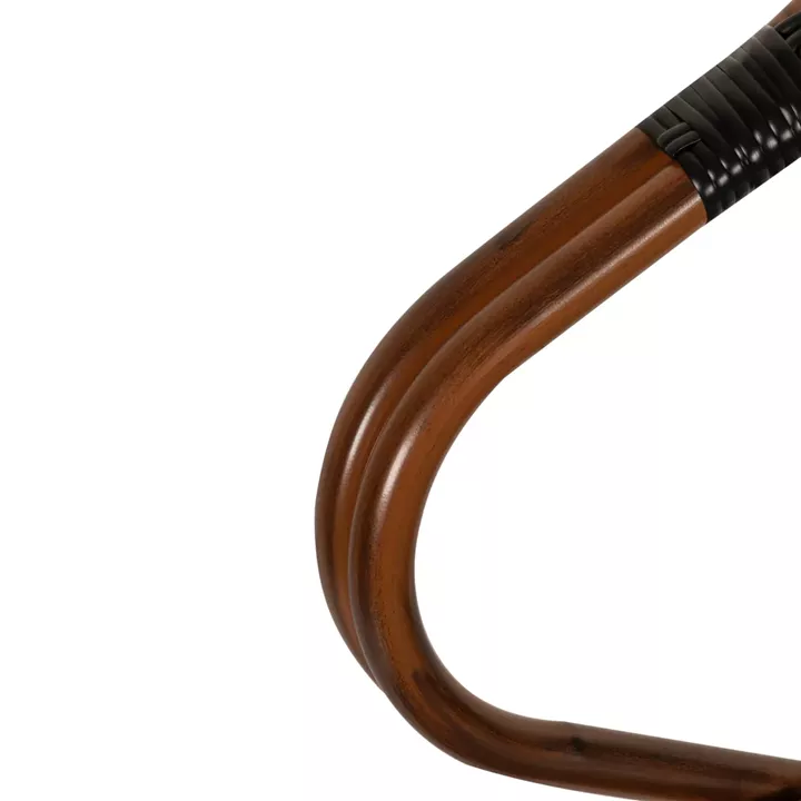 Πολυθρόνα Κήπου ArteLibre MUTUMA Λευκό/Μαύρο/Μπαμπού Αλουμίνιο/Rattan 57x60x82cm